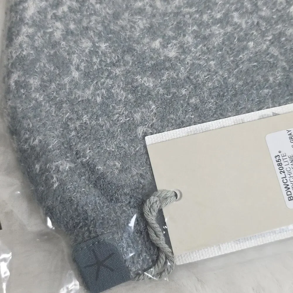 Barefoot Dreams CozyChic Lite Confetti Beanie Smokey Green Fog Gray NWT One Size